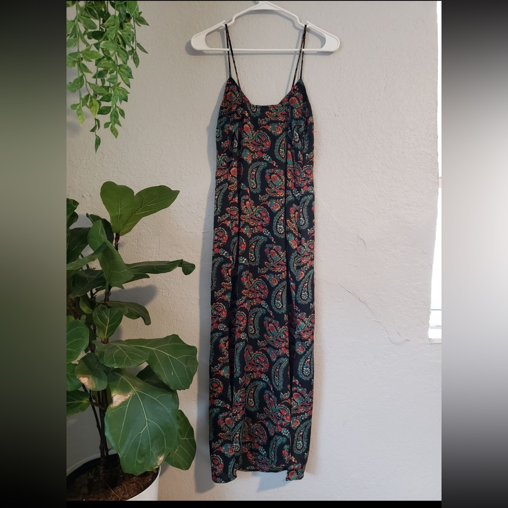 Paisley maxi dress